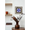 Nazar Boncuğu Çerçeveli Taş Tablo 20 cm