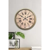 Nostalji Stil 40 Cm Metal Eskitme Duvar Saati