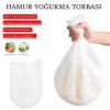 Orta Hamur Torbası Silikon Şeffaf Hamur Yoğurma Torbası Ekmek Makarna Mantı Hamuru Kolay Yoğurma (5365)