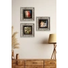 Osman Hamdi Bey 3 lü Set Çerçeveli Taş Tablo 20 cm