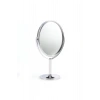 Oval Masaüstü Ayaklı 360° Dönebilen, İşyeri, Seyahat İçin Mini Krom Ayna 15X25CM