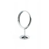Oval Masaüstü Ayaklı 360° Dönebilen, İşyeri, Seyahat İçin Mini Krom Ayna 15X25CM