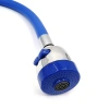 Swiveling Spout Water-Saving Pipe and Head Blue (5365)