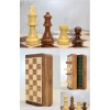 Special Varnished Magnetic Stone Wooden Foldable Box Chess Game 12.5 Cm