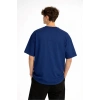 Panda - Baskılı Oversize Tişört LACIVERT