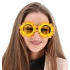 Daisy Shaped Orange Yellow Hawaii Party Glasses