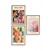 Paul Klee Üçlü Ahşap Çerçeveli Tablo 30 x 40