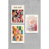 Paul Klee Üçlü Ahşap Çerçeveli Tablo 50 x 70