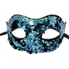 Beaded Venice Masquerade Ball Party Mask Blue