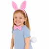 Pink Full Bunny Ears Bow Tie Tail 3-Piece Party Set (5365)