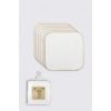 Penye Mendil 28x28 6lı Ekru Renkli Set