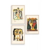 Picasso Üçlü Ahşap Çerçeveli Tablo 30 x 40
