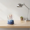 Battery Operated Light and Musical Snow Globe–Fun Desktop Figurine with Holding Hands Couple Figure, LED-Lit Decorative Gift Snow Globe (5365)