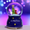 Battery-Powered Lighted Musical Snow Globe – Le Petit Little Prince Figure Fun Desktop Ornament, LED Illuminated Decorative Gift Snow Globe (5365)