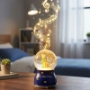 Battery-Powered Lighted Musical Snow Globe – Le Petit Little Prince Figure Fun Desktop Ornament, LED Illuminated Decorative Gift Snow Globe (5365)
