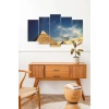 Piramitler Manzarası 5 Parçalı Mdf Tablo 60 x 100