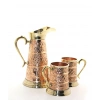 Brass 2-Cup Pitcher Set