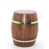 Pirinç Ahşap Fıçı Kumbara 18 Cm