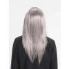 Platin Gri Gümüş Uzun Parti Peruğu