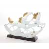 Polyester 3-Piece Rearing Horse Figure