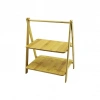 PORTATİF AYAKLI - 2 KATLI AHŞAP BAMBU ORGANİZER RAF =18X28 - 22X28CM Y: 6-20-39CM (5365)