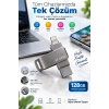 Pratik Çoklu Girişli 128gb Usb Flash Bellek