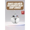 Pratik Güneş Enerjili Kamp Lambası 5 Kanatlı Katlanabilir