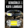 Pratik Taşınabilir Kafa Lambası Usb Şarjlı 215 Lm