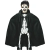Premium Siyah Yakalı Halloween Pelerini 90 Cm