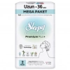 Premium Uzun Ped 36 Adet Bio Natural