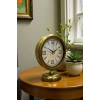 Premium Vintage 25 x 20 Cm Antique Metal Table Clock