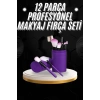 Profesyonel Yumuşak Kıllı 12 Parça Makyaj Fırça Seti