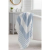 Pure Linen 90x170 cm Doğal Pamuk Peştamal Havlu Mavi