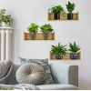 Raflı Bitki Tasarımlı Yapışkanlı Sticker 20*30 cm 3lü Set