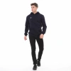 Cotton Hooded Thick Basic Sweatshirt LEPIDUS NAVY