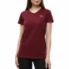 Kadın %100 Pamuk T-Shirt MULIER BORDO