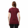 Kadın %100 Pamuk T-Shirt MULIER BORDO