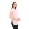 Womens 100% Cotton V-Neck T-Shirt FRAGUM PINK