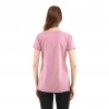 Kadın %100 Pamuk V Yaka T-Shirt FRAGUM PEMBE