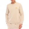 Cotton Bicycle Neck Basic Sweatshirt OMNIS BEIGE
