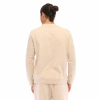 Cotton Bicycle Neck Basic Sweatshirt OMNIS BEIGE