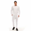 Cotton Basic Bicycle Neck Sweatshirt OMNIS WHITE