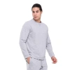 Pamuklu Bisiklet Yaka Basic Sweatshirt PORTA GRİ MELANJ