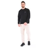 Pamuklu Bisiklet Yaka Basic Sweatshirt PORTA SİYAH