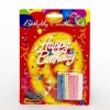 Colorful Happy Birthday Candles