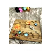 Renkli Ahşap Güneş Sistemi Bul Tak Puzzle