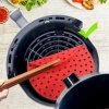 Renkli Isıya Dayanıklı Yıkanılabilir Silikon Fırın Ve Airfryer Yuvarlak Pişirme Matı 20 Cm (5365)
