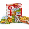 Renkli Mevsimler Puzzle 4lü Set Eğlenceli Oyun