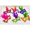 Colorful Party Mask Set of 6 | Feathered Cardboard Mask Set (Elastic) (5365)