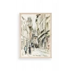 Rue Damitte Ahşap Çerçeveli Tablo 17 x 23